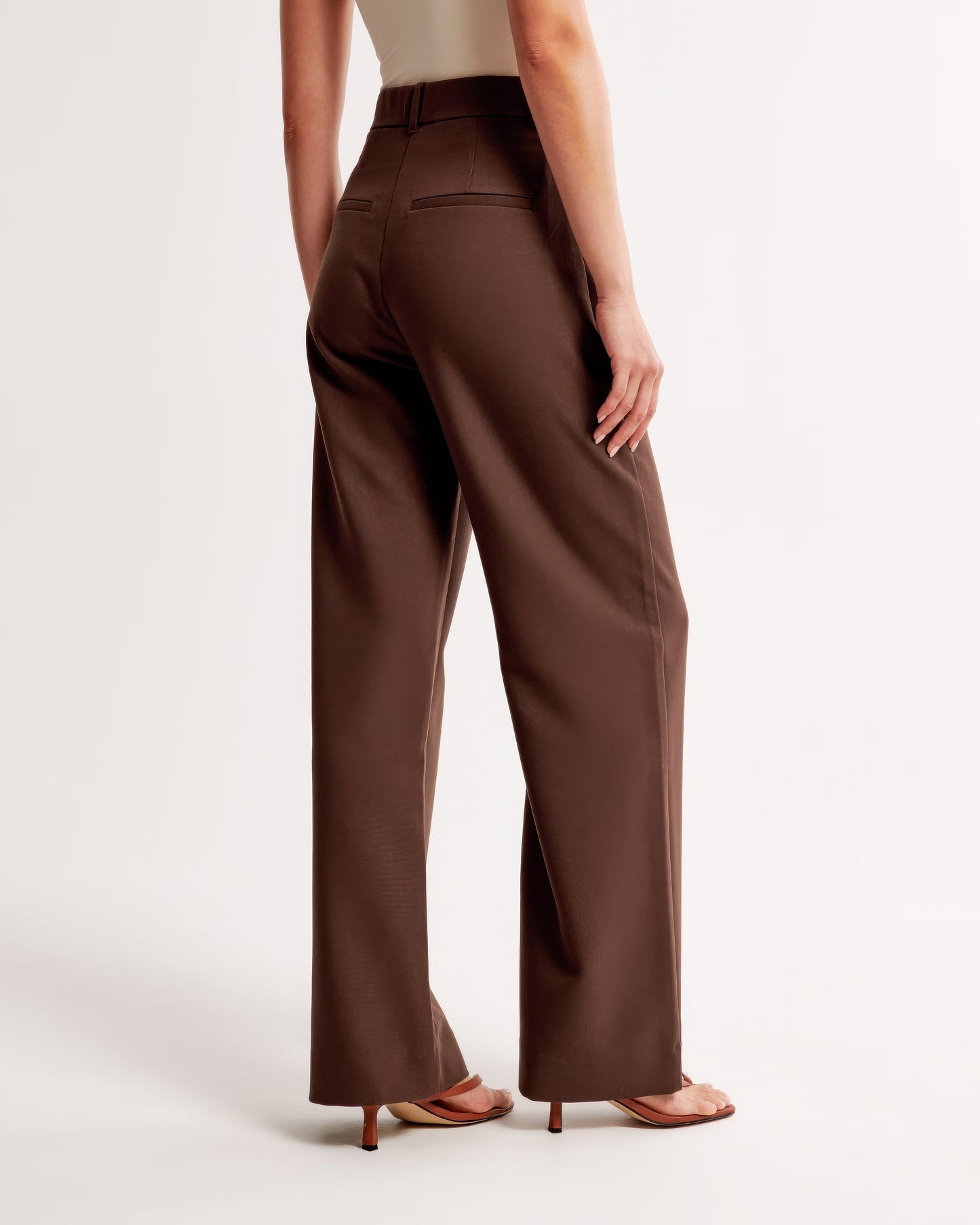 Pantalon large élégant et confortable à taille haute